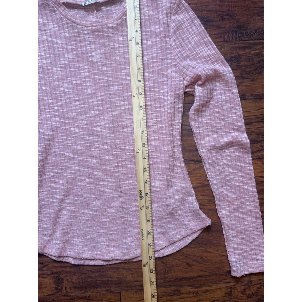 Intimately Free People Pink Space Dye Ribbed Long Sleeve Top XS - Picture 5 of 5